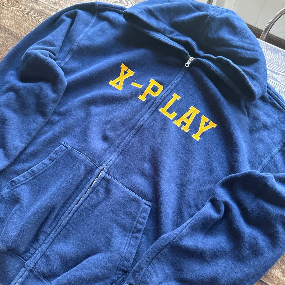 Men's Navy X-Play Zip-Up Sweater